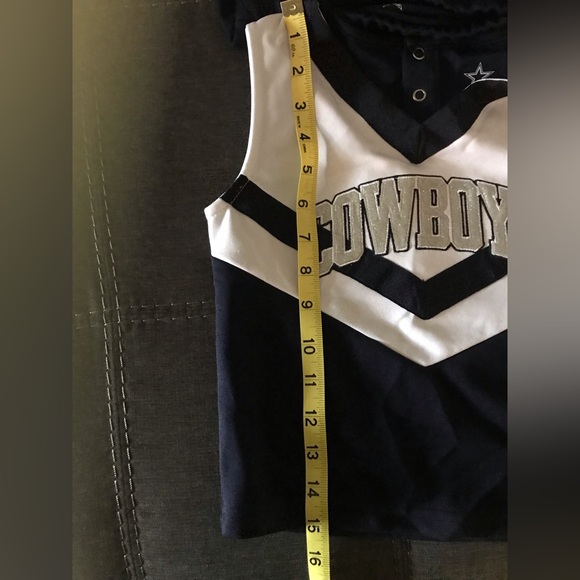 NWT Authentic Dallas Cowboys girls cheer outfit. 2 piece set 4T - Picture 10 of 13
